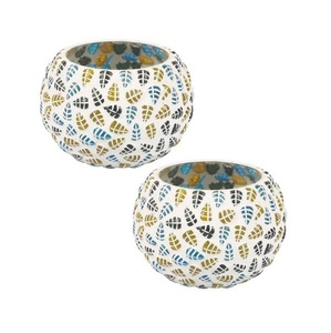 Porte-lumière en T avec finition en mosaïque, bougies décoratives à thème, vente en gros, bougies colorées bon marché, divers modèles - Product Image 6