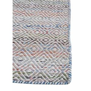 พรมอะบราชบลู แฟลตวีฟส์ วูล&วิสโคส ลายเรขาคณิต สำหรับใช้ในบ้าน-Adwv-13047 - Product Image 4