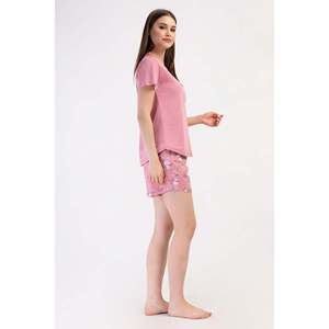 Veste de nuit ovale à manches courtes et col rond pour femmes - Product Image 2