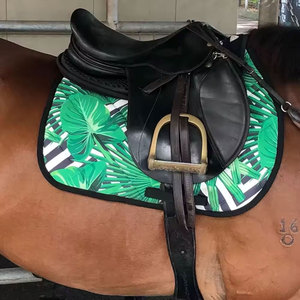 Custom Colors Compression Custom Logo Dressage Horse Saddle High Quality Cotton Fabric Adjustable Foam Padding Saddle Pad - Product Image 5