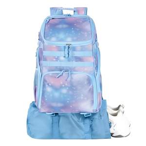 Mochila de baloncesto con estampado de logotipo de equipo de entrenamiento informal para uso en exteriores Mochila de baloncesto de Estilo Vintage deportivo de venta superior - Product Image 3