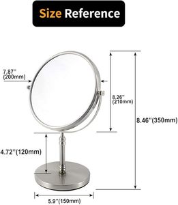 Beautifully Handcrafted Iron Frame Portable Metal Table <b>Top</b> Mirror High Quality Home Office Decoration Art Deco Bulk Supply - Product Image 2