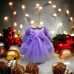 Haute qualité princesse Style 3D fleur maille Tutu robe licou couches vêtements pour nouveau-nés et ODM filles vêtements - Product Image 2