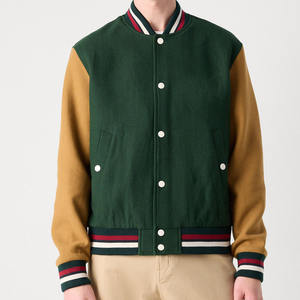 Nouvelle tendance Design hiver Varsity veste pour hommes Letterman College Baseball Bomber col côtelé et poignets hiver Varsity veste - Product Image 1