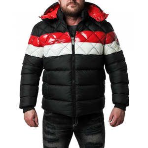 Chaquetas de burbujas con estampado de logotipo personalizado con chaqueta acolchada con capucha chaqueta de invierno ropa informal cómoda y transpirable - Product Image 4