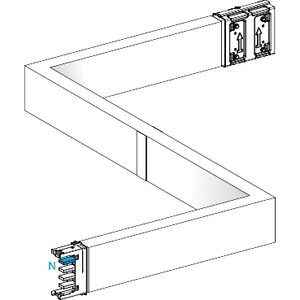 Raccordo per condotto tagliafuoco SCHNEIDER Electric KSA400DZCG43F CANALIS-ZED-Turn Left Then Right-a B C M-TO-M - Product Image 1