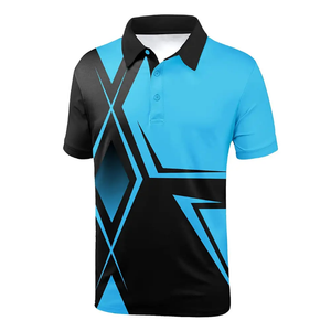 Camiseta Polo Sublimada con Estampado Completo para Hombre, Logotipo Personalizado, Tacto Suave, Secado Rápido, Ropa Deportiva, Gimnasio, OEM, ODM - Product Image 2
