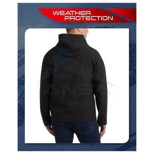 Chaqueta de lluvia para correr transpirable impermeable de nailon de poliéster de alta calidad para hombres Softshell ligero con empacable - Product Image 6