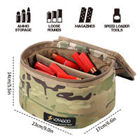 Caja de Almacenamiento para Cartuchos, Camuflaje MC, Porta Cartuchos Modular, Estuche Acolchado para Equipo de Tiro