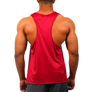 Diseño de cuello personalizado Camiseta sin mangas informal ligera para hombre Ropa activa de secado rápido Top de fitness MOQ bajo en stock con precio barato - Product Image 4