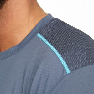 Camiseta de gimnasio de manga corta para hombre de alta calidad, nuevo diseño, estilo liso informal, tela de punto de poliéster/algodón, precio bajo - Product Image 6