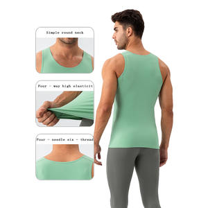 Camiseta de Tirantes Deportiva para Hombre, Ligera, Ajustada, de Alta Elasticidad, Transpirable, para Yoga, Fitness, Running, Gimnasio, Venta al por Mayor - Product Image 2