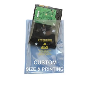 Bolsas de protección antiestática plateadas grises resellables con cierre zip ESD para electrónica, PCB, reacondicionamiento de portátiles y reciclaje. - Product Image 1