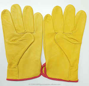 Cowhide Leather Hand Protective Safety Working <b>Gloves</b> <b>for</b> Men and <b>Women</b> <b>Driving</b> Leather <b>Gloves</b> Best Price Manufacturer Quality - Product Image 2