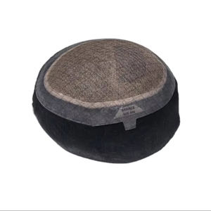 Perruque toupet Miraje Model Taz BD en cheveux humains Remy indiens avec une densité de 100%, vague profonde naturelle et vague corporelle, base en dentelle PU - Product Image 5