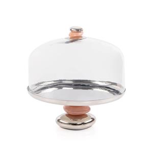 Functional aluminum <b>cake</b> <b>stand</b> with a wide surface to accommodate large <b>cakes</b> and multiple-<b>tiered</b> <b>cake</b> designs - Product Image 2