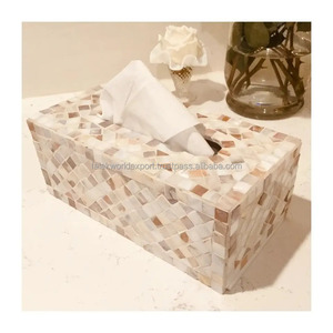 Porte-serviettes en bois infusé de résine pour la maison et le restaurant Boîtes à mouchoirs élégantes de Falak World Export - Product Image 3