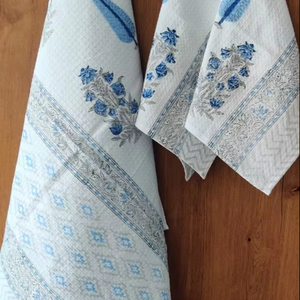 Serviette de bain imprimée en coton de haute qualité et ensemble d'essuie-mains éléments d'intérieur couleur unie - Product Image 1