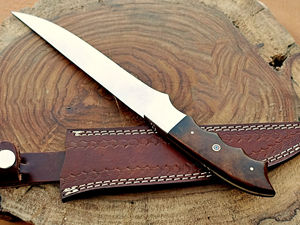 Handmade Custom Stainless Steel Fillet <b>Knife</b> with Rose Wood Handle Best Gift for Him Kitchen <b>Knife</b> - Product Image 6