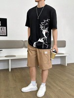 T-shirts en coton et polyester pour hommes avec logo personnalisé de haute qualité, dernières tendances, t-shirts décontractés tendance pour hommes 2024