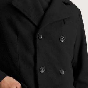 Manteau d'hiver pour homme en laine à double boutonnage avec capuche et design tricoté - Product Image 6