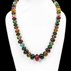 Impresionante variedad de collar de cuentas de turmalina múltiple para joyería elegante hecha a mano declaración desgaste y creaciones de regalo de diseñador - Product Image 1