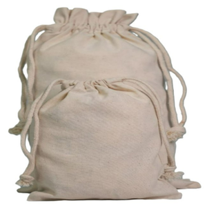 Bolsa con Cordón de Lino de Algodón Orgánico Ecológica con Logotipo Personalizado, Nueva Tendencia, Bolsa de Jabón y Bolsa para Polvo Reciclable y Reutilizable al por Mayor - Product Image 1