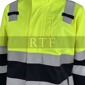 Veste de construction unisexe ignifuge en polyester respirant de sécurité professionnelle de haute qualité vêtements de travail par Raw to Fine - Product Image 4