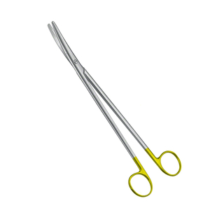 Medio oro Metzenbaum tijeras curvadas/Rectas 6,5 "Acero inoxidable alemán TC Médico Quirúrgico Metzenbaum tijeras - Product Image 1
