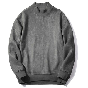 Sweat-shirts à col rond 100 % coton de haute qualité, effet délavé soleil, personnalisables, unis, vierges, coupe oversize, unisexe, basiques de printemps - Product Image 1