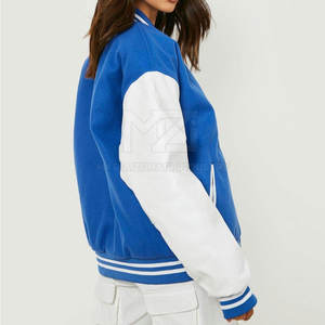 Chaqueta Letterman de Mujer con Diseño Nuevo y Color Personalizado, Tejida en Algodón, para Invierno, Estilo Urbano, Cálida y Transpirable - Product Image 5