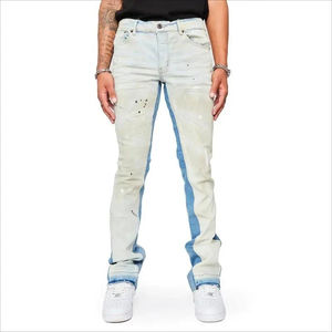 Pantalones Vaqueros de Mezclilla Personalizados para Hombre, Estilo Desgastado, Corte Ajustado, Diseño Personalizado, Tallas Grandes, Precio al por Mayor - Product Image 4