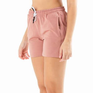Short de sport en coton pour femmes Offre Spéciale été nouveau Style couleur unie Jogging cordon taille vêtements décontractés motif décoration - Product Image 5