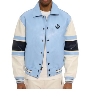 Blouson universitaire en laine/coton avec col montant et logo frontal – Écologique et respirant – Hiver 2026 – Grande Vente - Product Image 5