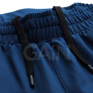 Pantalones Cortos Deportivos de Poliéster para Hombre, Cintura Media, Casuales, con Logotipo Personalizado, de Secado Rápido, Transpirables, para Gimnasio y Entrenamiento, con Bolsillos, al por Mayor - Product Image 2