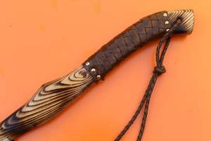 Hacha de acero damasco servicio OEM ODM de alta calidad personalizada al por mayor con mango de madera hachas y hacha ligeras de acero damasco - Product Image 6