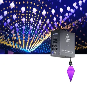 Sistem panggung bergelombang DMX Winch dinding kinetik mengangkat mesin Visual efek Pro Led pintar klub malam tirai Drop tumbuh lampu Hoist