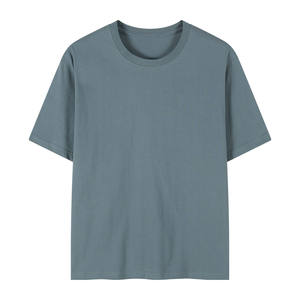 Camiseta de Manga Corta con Cuello Redondo, 100% Algodón, 220g, Ligera, para Fitness, con Logotipo Personalizado Bordado, Diseño Estampado en Color Sólido, Tejido de Punto - Product Image 4