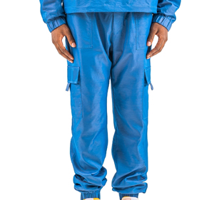 Conjunto de Chaqueta y Pantalones Deportivos Cortavientos Impermeables de Secado Rápido para Hombre, Color Azul - Product Image 5