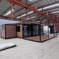 Maison Modulaire Préfabriquée de Luxe en Verre Esthétique avec Buanderie – Tiny Homes