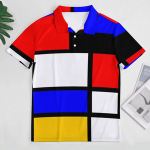 # Chemises courtes respirantes pour hommes et femmes Cool Solid Chic Business Casual Polos Slim Fit pour hommes - Product Image 2