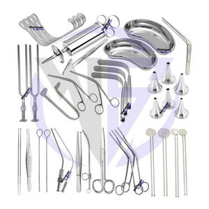 Ensemble 39 pièces Instrument chirurgical d'examen ORL pour oreille nez gorge visage et cou Inspection Kit d'instruments de chirurgie de l'oreille moyenne - Product Image 1