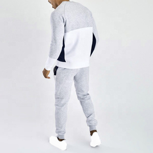 2024 Meilleure vente personnalisé deux pièces solide motif polaire haute rue survêtement ensemble respirant séchage rapide grande taille survêtements hommes - Product Image 2