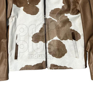 Chaqueta de Cuero Vacuno Vintage para Hombre, con Logotipo Frontal, Ecológica, Transpirable, de Secado Rápido, Elegante y Cómoda para Invierno - Product Image 5