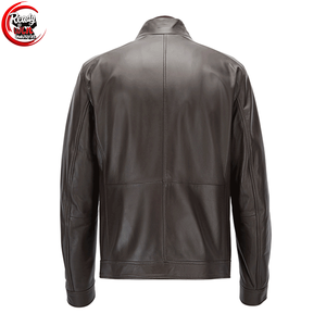 Chaqueta de Invierno para Hombre de Lona y Cuero con Cuello Alto, Estilo Urbano, Bolsillos Delanteros Personalizados, Impermeable y Transpirable, Alta Calidad - Product Image 2