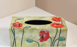 กล่องกระดาษทิชชูเคลือบงานทำมือเครื่องเขินเวียดนามหรูหราสำหรับบ้านสำนักงานและโรงแรมกล่องตกแต่งทำมือแบบพรีเมี่ยม - Product Image 2