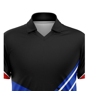 Polos unisexes à logo personnalisé très vendus, imprimés en couleur unie, en élasthanne/coton, uniforme pour le golf, grande taille - Product Image 4