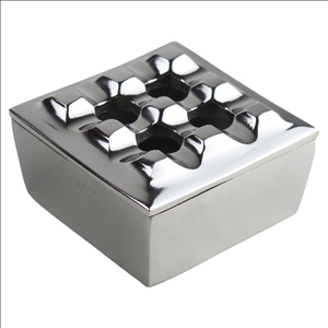 Cenicero plano cuadrado de Metal de nuevas tendencias, estilo moderno, patrón atractivo, duradero, a prueba de polvo, Cenicero plano ecológico - Product Image 3