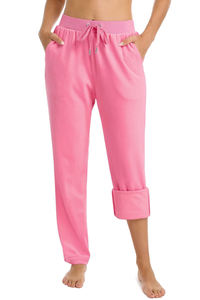 กางเกงวอร์มผ้าแคนวาสทรงตรงสำหรับผู้หญิง สไตล์ลำลอง เหมาะสำหรับฤดูหนาว ใส่สบาย ระบายอากาศได้ดี เอวกลาง มีกระเป๋า - Product Image 2