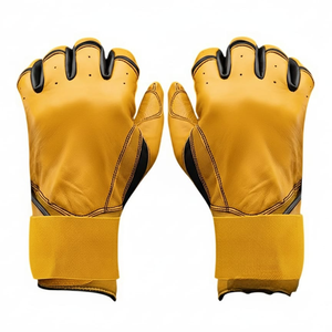 Guantes de Bateo de Béisbol Profesionales, Resistentes, Personalizados, Ligeros, para Jóvenes y Adultos, con Agarre Fuerte, Puño Largo, de Cuero, para Entrenamiento QASWA - Product Image 6